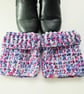 Lilac Pink Boot Cuffs, Crochet Ankle Warmers - Image 6