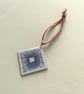 Square Snowflake Enamelled Christmas Decoration - Image 5
