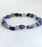 Third eye chakra stretch bracelet with labradorite, sodalite and lapis lazuli  - Image 7