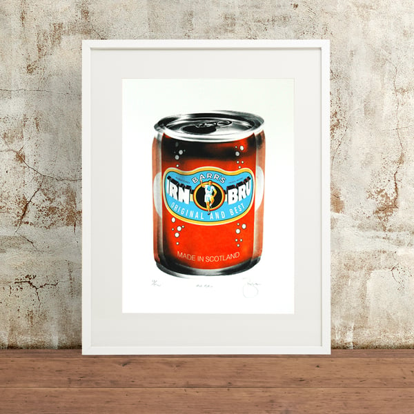 Irn Bru Hand Pulled Limited Edition Screen Print