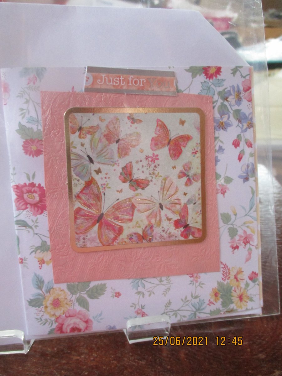 Just for You Butterflies Card
