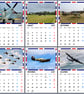 2027 Calendar British WW2 Aeroplanes A4 Size Wall Hanging  - Image 2