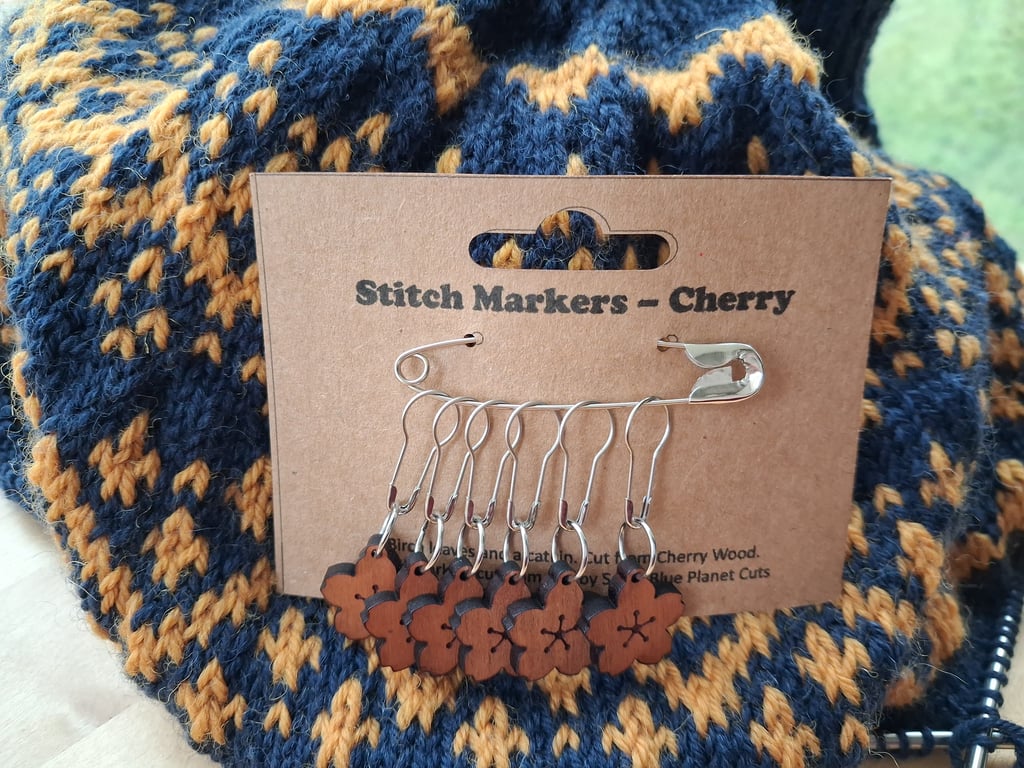 Cherry Blossom Stitch Markers