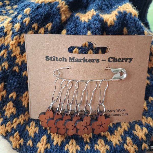 Cherry Blossom Stitch Markers