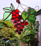 Unique Handmade 3D-Stained Glass Grapevine Suncatcher (D) - Image 1