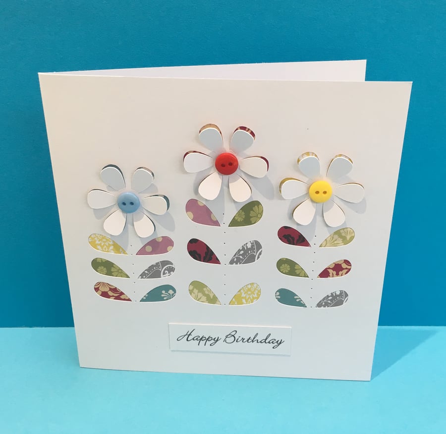 Birthday Card - Flowers