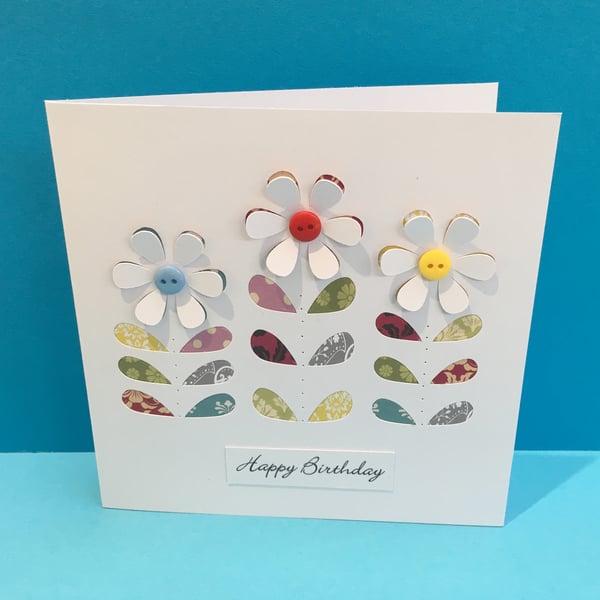 Birthday Card - Flowers