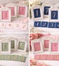 Wedding Table Number Cards Blush Pink with Gold Numbers, Frame Not Included