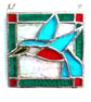 Kingfisher Framed Stained Glass Suncatcher Tile  - Image 8