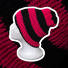 Beanie hat, Striped (handmade)