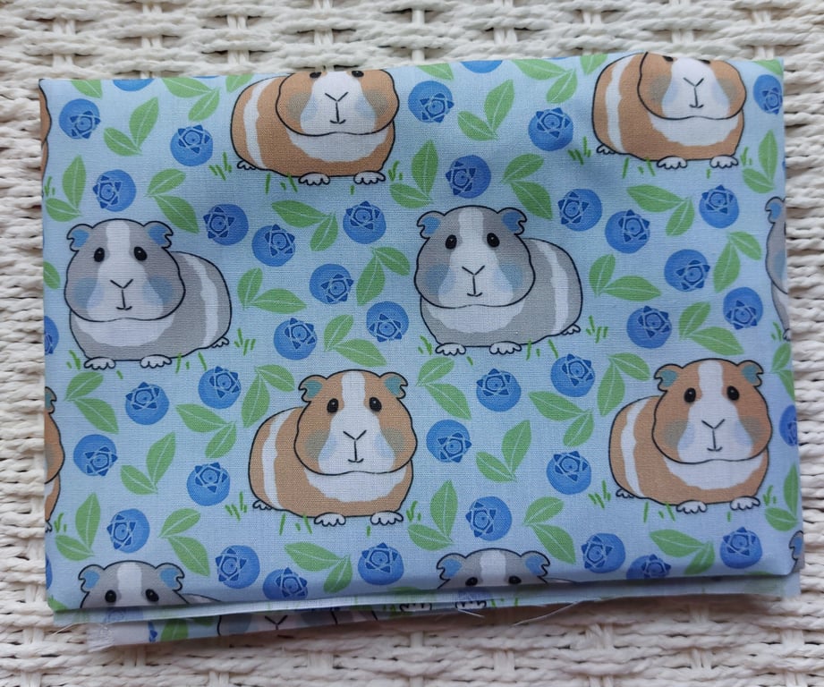 Fat Quarter of Blue Berries Guinea Pig Fabric 
