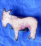 white donkey brooch No.4 - Image 3