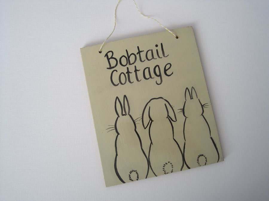 Rabbit Sign for Hutch or Shed