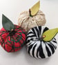 Handmade Zebra Print Ornamental Fabric Apple Decorations - Image 4