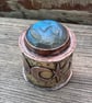 Little Copper and Brass Box with Labradorite Face - Image 6