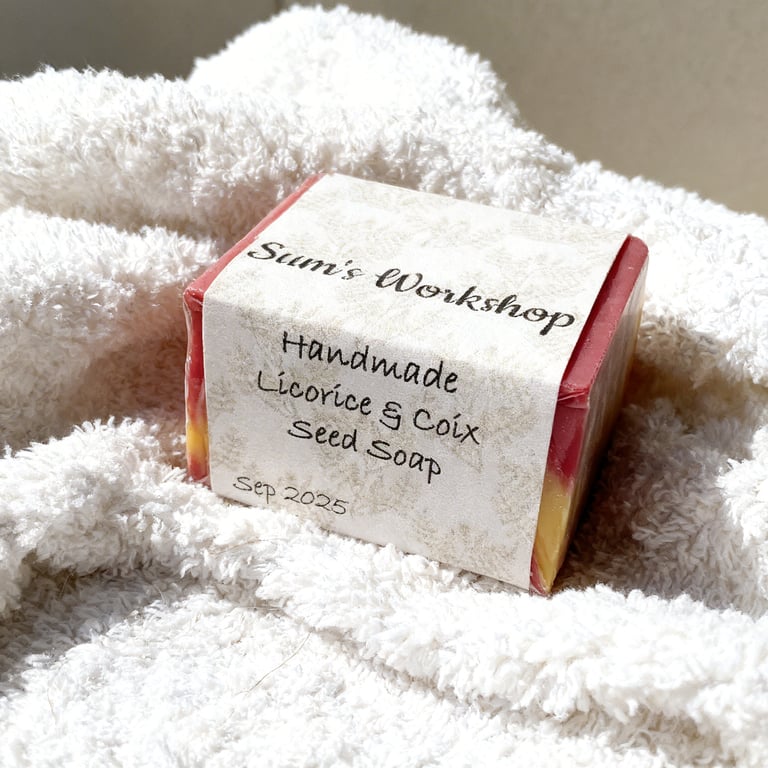 Handmade Licorice & Coix Seed Soap