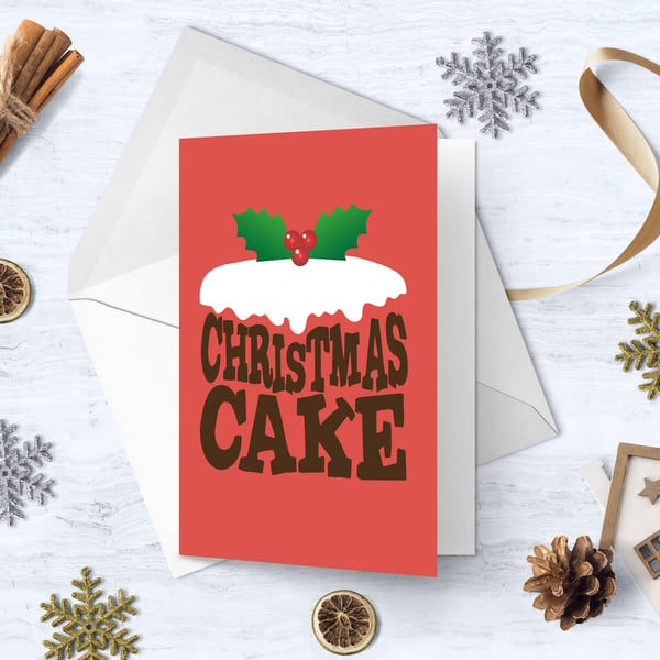 Christmas Cake Christmas Card 