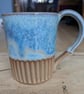 Turquoise half carved mug - Image 5