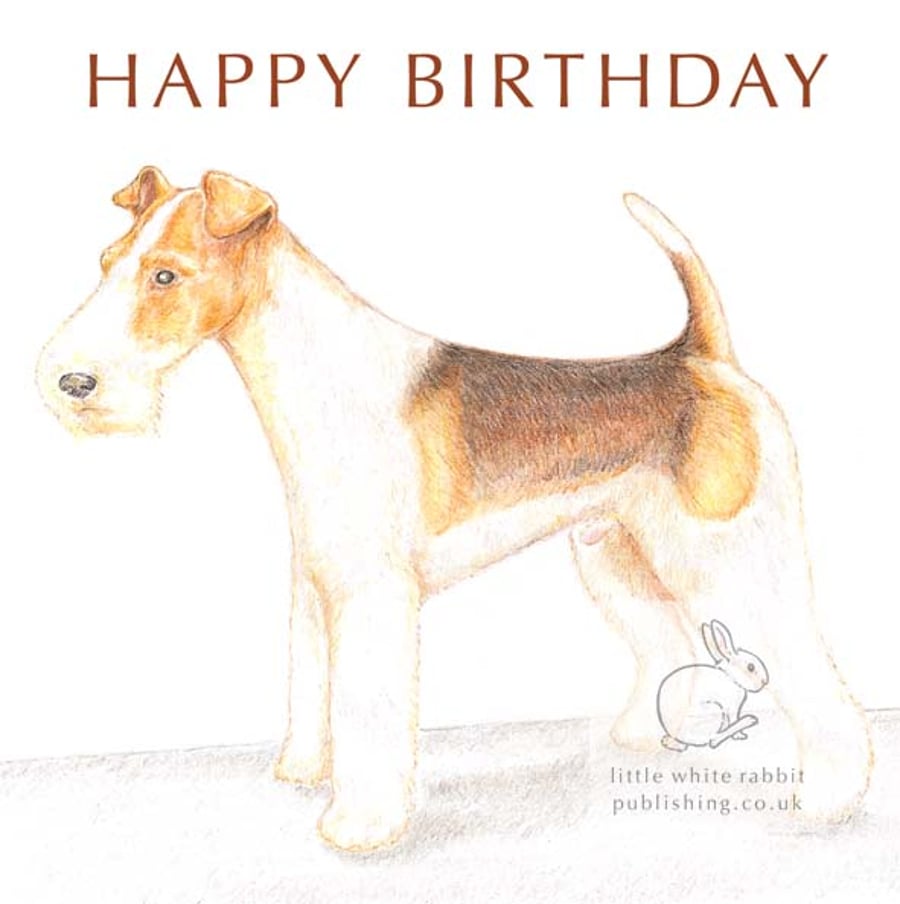 Bob the Fox Terrier - Birthday Card