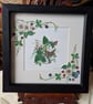 Original Mixed Media And Water Colour Picture Shown Framed