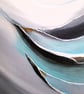 Original Abstract Acrylic Painting - Abstract Art – Turquoise Painting - Image 3