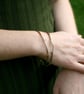 Handmade Chunky Silver Twig Bangle - Image 7