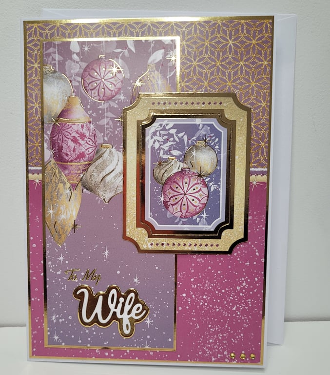 Wife Christmas Card - All I want for Christmas is you