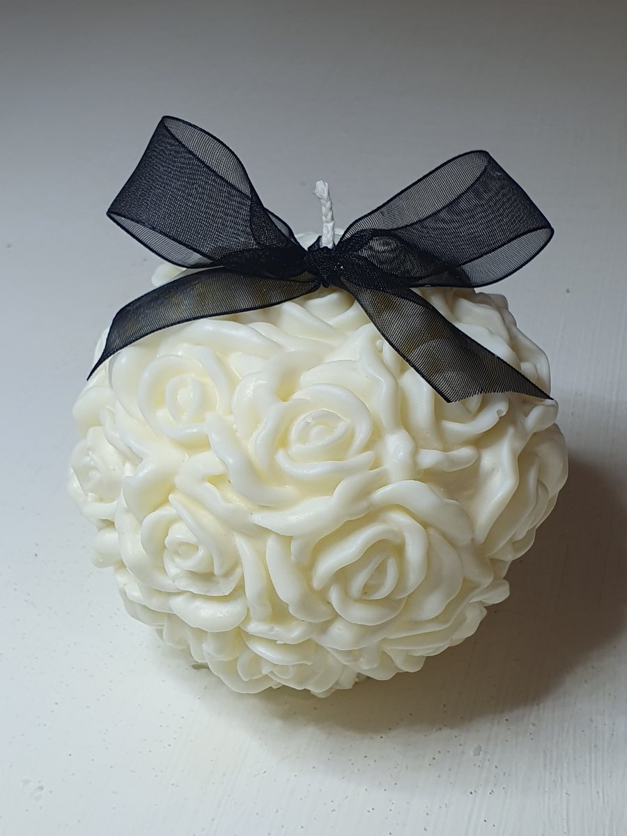 Rose Ball Candle 