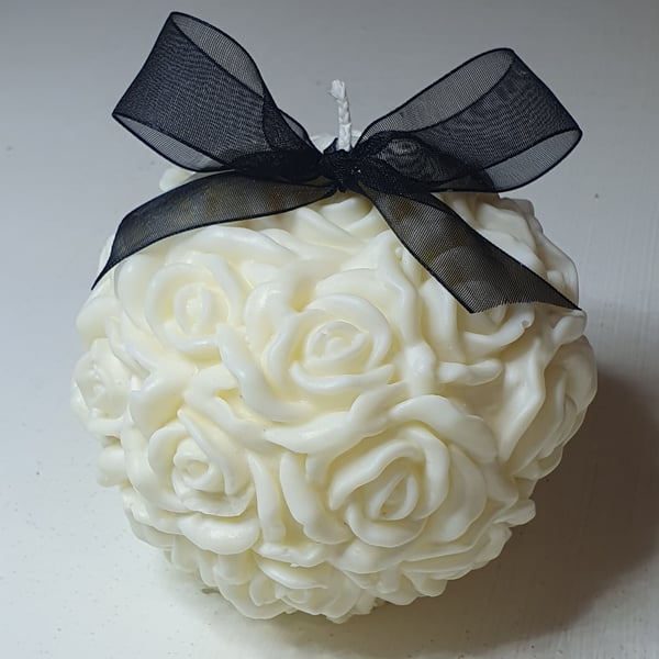 Rose Ball Candle 