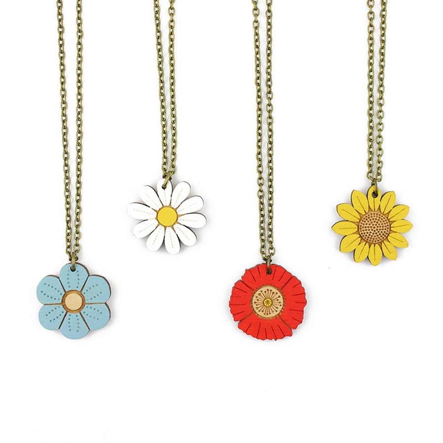 Wild Flower Necklaces