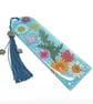 Pressed Flower Bookmark with Ivy Leaf Decoration