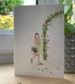 Will you be our flower girl, personalised flower girl proposal card, handmade - Image 4