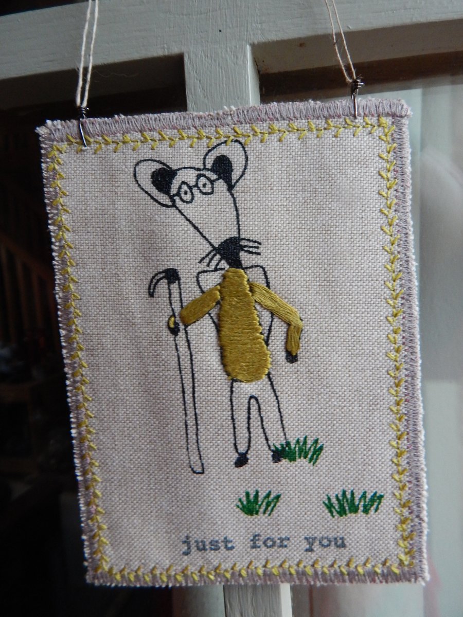 Maurice walking mouse - just for you - hanger