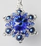Crystal Rivoli Pendant in Deep Sapphire - Image 3