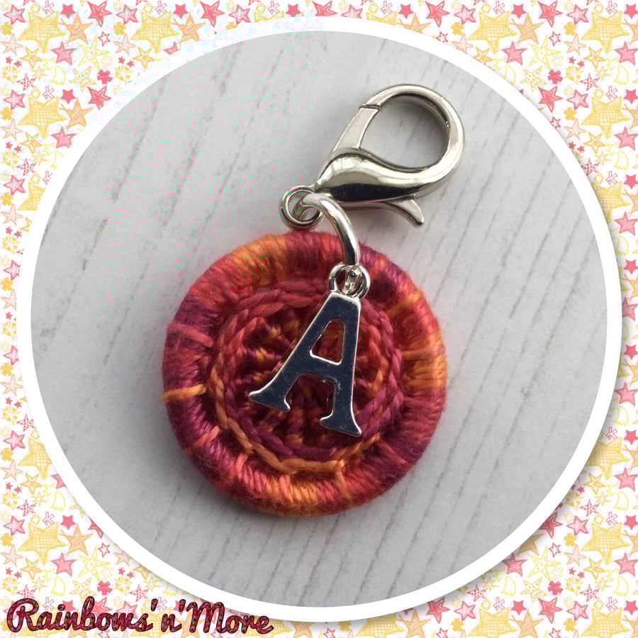 Dorset Button with Initial Charm