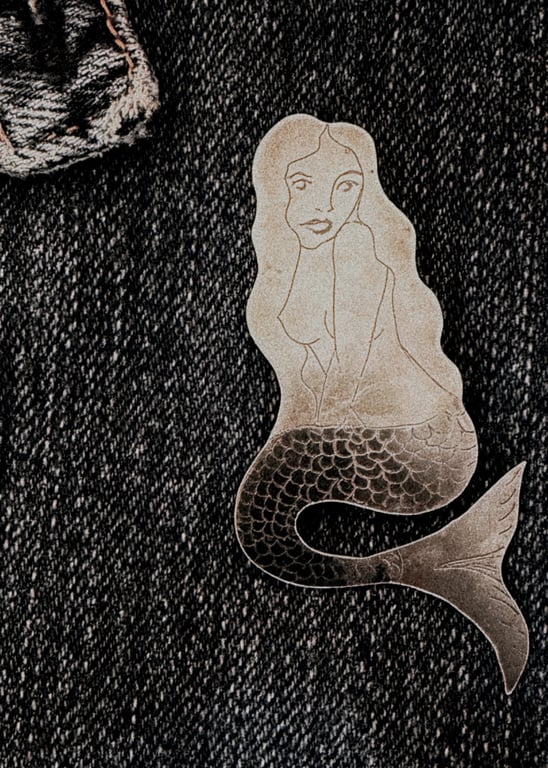 Silver Mermaid Brooch