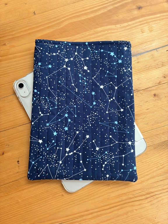 Constellation Print Quilted Fabric Sleeve For I-Pad A16
