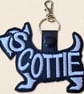 Scottie Dog Keyring - Dog Silhouette Word Art Accessory - Image 3