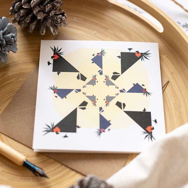 Christmas Cards Small - 12 Drummer birds