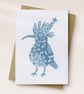 'Bird With a Party Hat' Birthday Card - A6 - Image 1