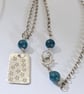 Star Necklace, Sterling Silver, Hand Stamped - Image 1