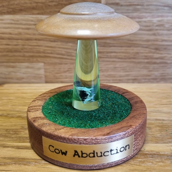 UFO Cow Abduction With Flickering Light
