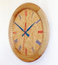 Designer made Wood Wall Clock with a Birdseye Maple Dial & Inlaid Sycamore Bezel - Image 8