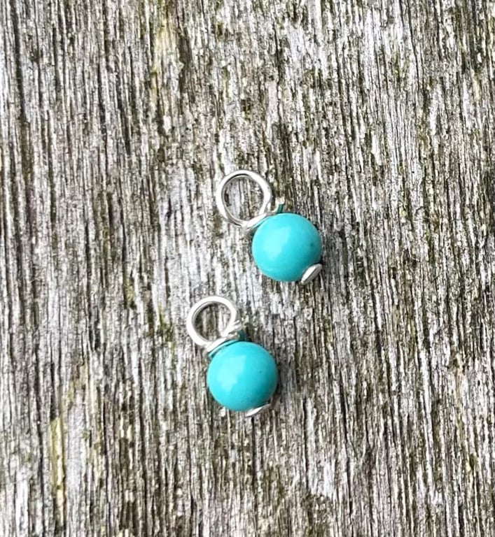 Turquoise Gemstone Charms 