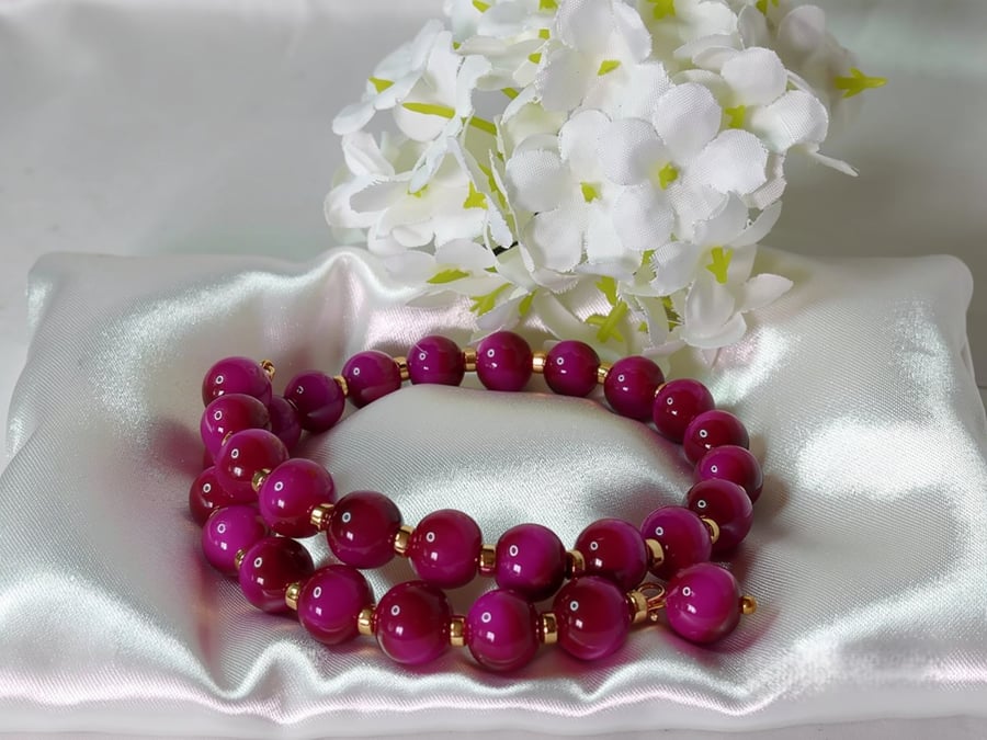 Premium Purple Tigers Eye Bracelet