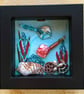 Tropical Rays Mini Beaded Box Frame Art - Image 1