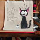 Hand painted tote bags 