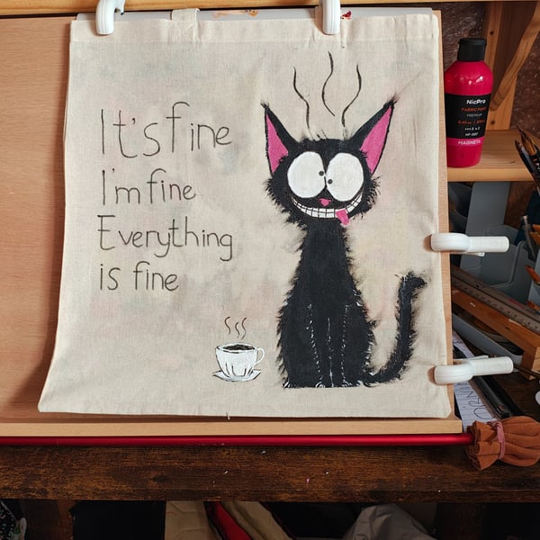 Hand painted tote bags 
