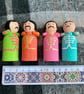 Beatles Seargent Peppers Handpainted Wooden Peg Dolls - Image 7