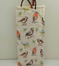 Birds fabric glasses case.